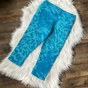 Nike Blue Tye Dye work out capris